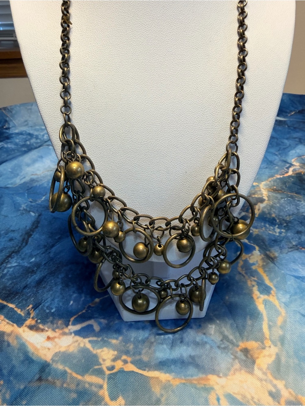 Vintage brass tone Necklace